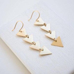 Geometric Triangle Earrings